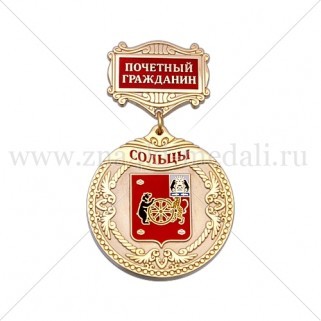 Медали на колодке "Сольцы.Почетный гражданин"