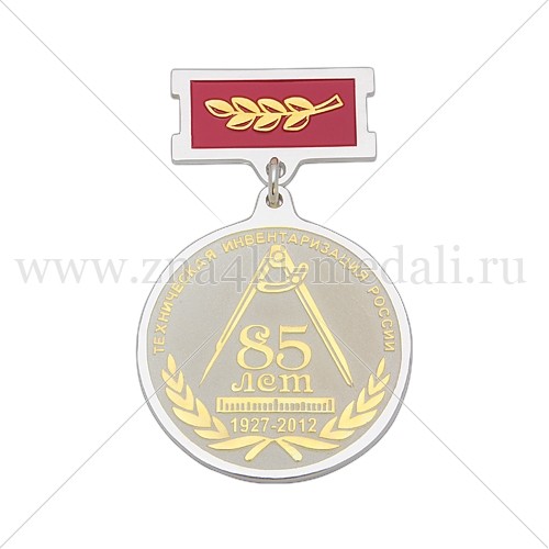 Медали на колодке &quot;Союз инвентаризаторов России&quot; серебро с позолотой