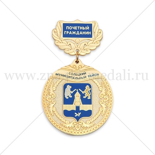 Медали на колодке &quot;Солецкий муниципальный район&quot;
